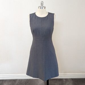 Halogen A Line Sheath Work Dress Gray 10P Business casual preppy office academia